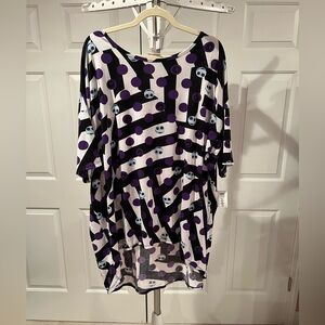 LuLaRoe Nightmare Before Christmas Jack Skellington Irma Tunic 3X NWT